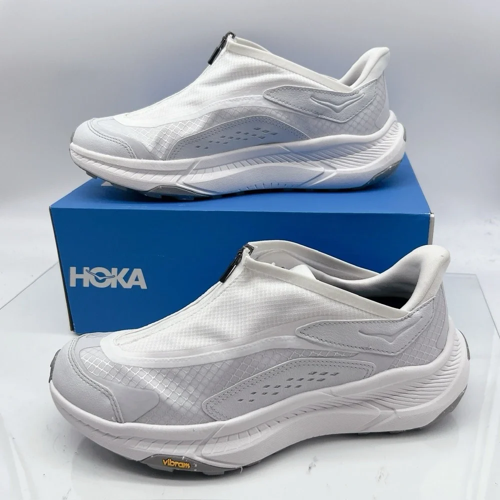 HOKA One One Project Transport Sneakers Running Shoes White Mens US 10 Wms US 11